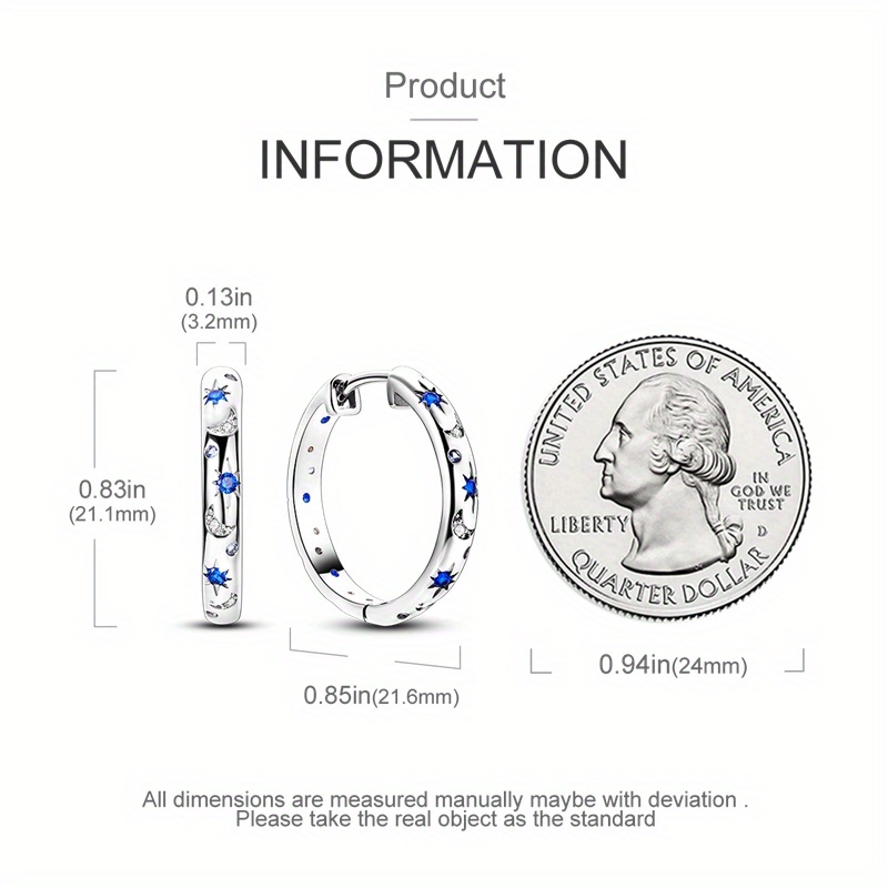 925 Silver Sparkling Starlight Women's Earrings